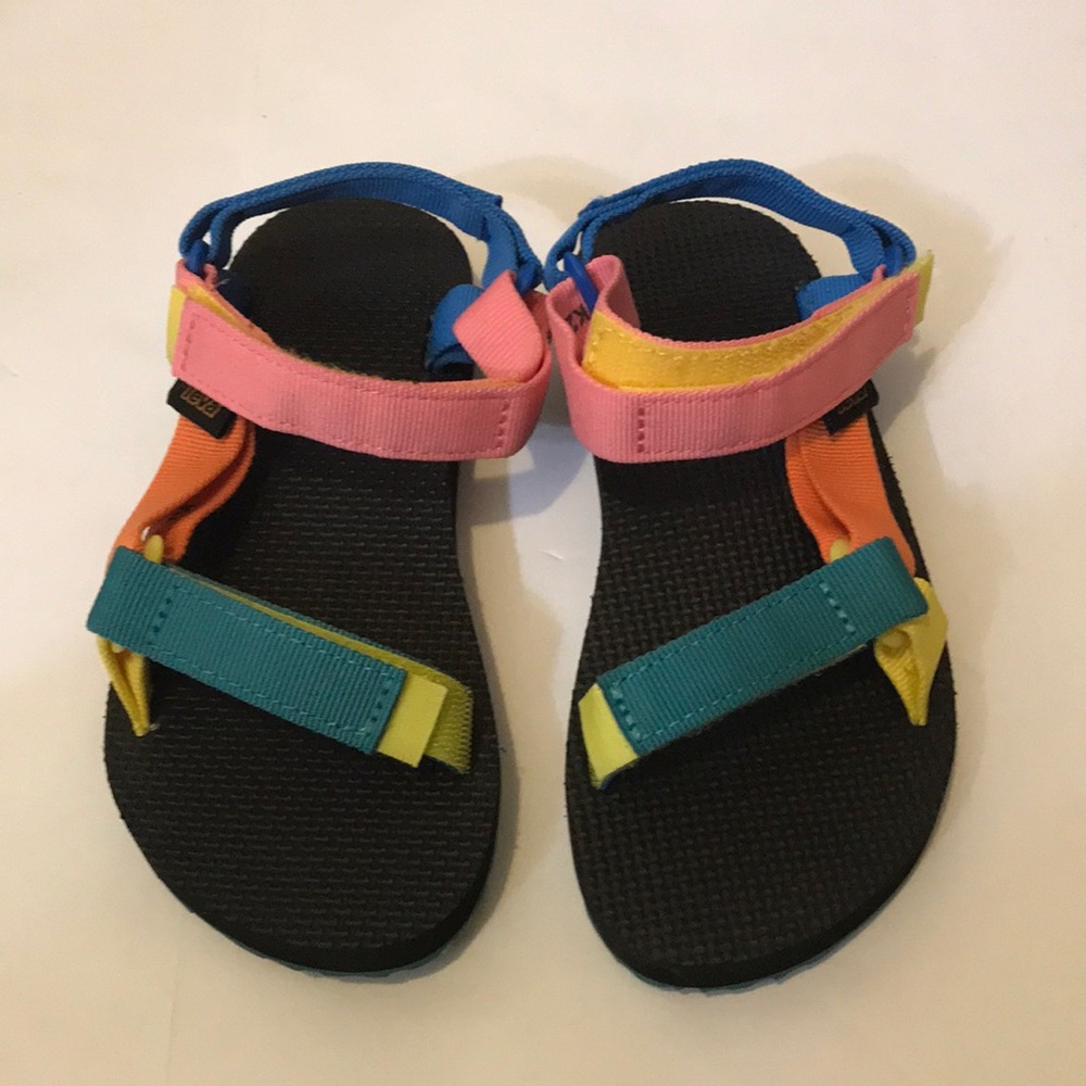 Teva Pink and Orange Sport Sandals Vibrant Design